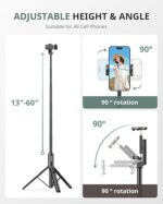 Sensyne 60" Phone Tripod - Selfie Stick - Image 3