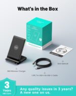 INIU Wireless Charger, 15W Fast Wireless Charging Station - Image 8
