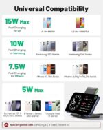 INIU Wireless Charger, 15W Fast Wireless Charging Station - Image 4