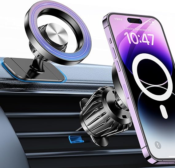 81Q62aaTOpL._AC_SX569_ Kaistyle for Magsafe Car Mount Strong Magnets Magnetic Phone Holder for Car Phone Holder - Image 1